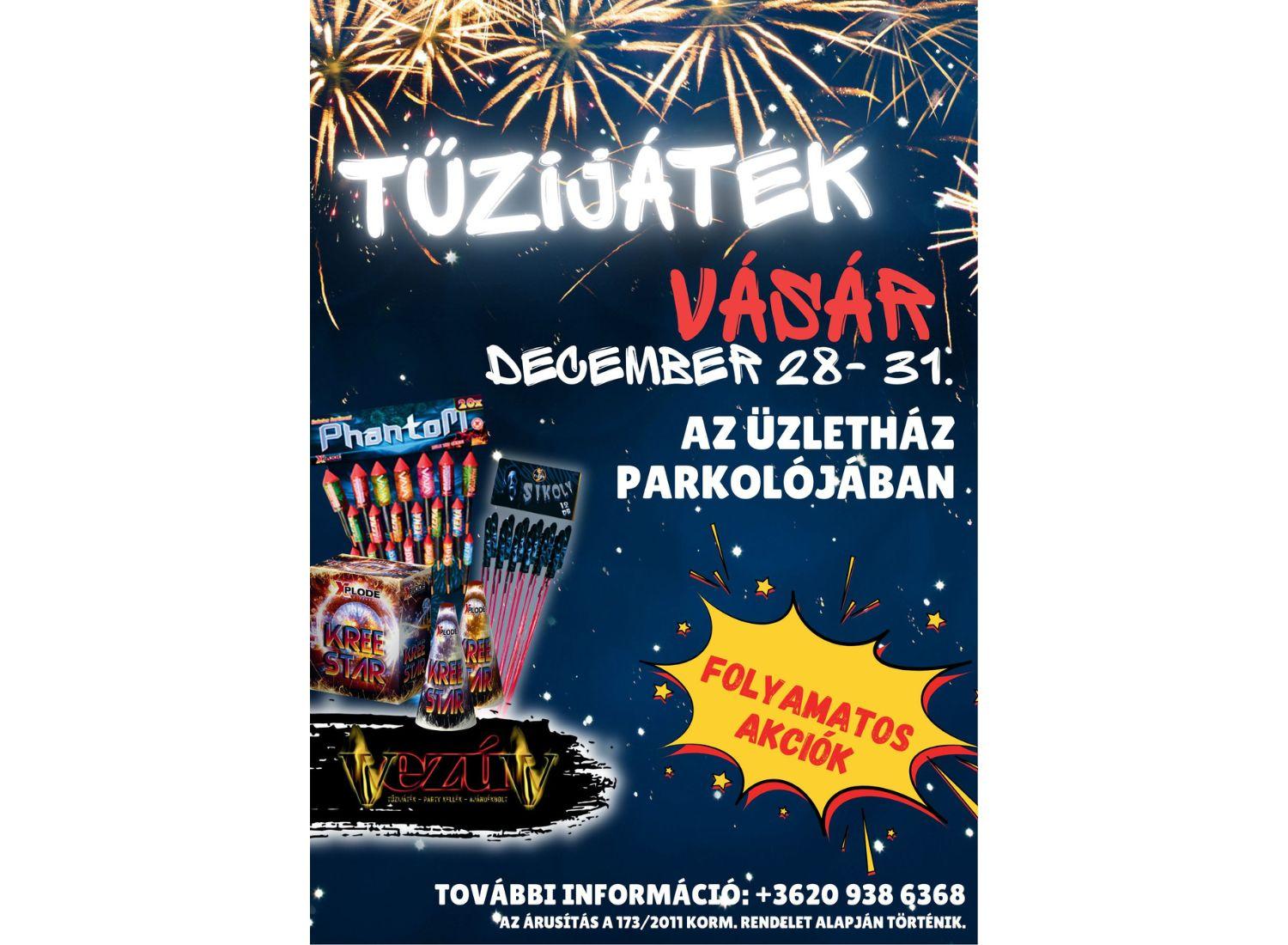 tűzijáték, vásár, savoya park