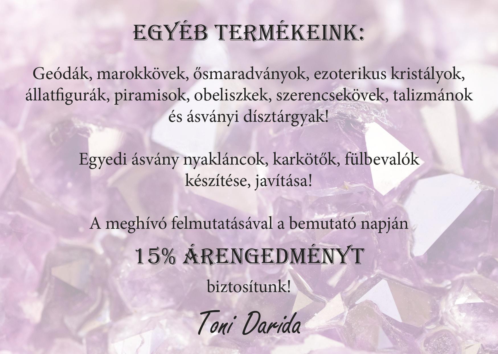 Ásványékszer bemutató a Savoya Parkban