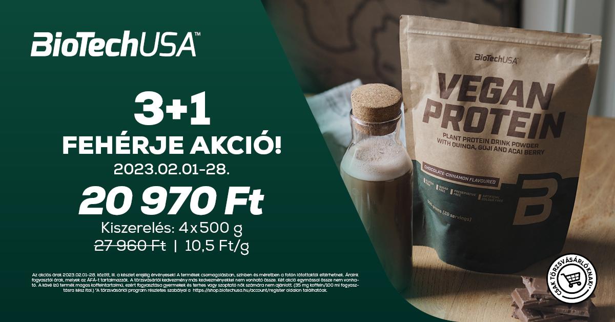 BioTechUSA vegán fehérjepor akció