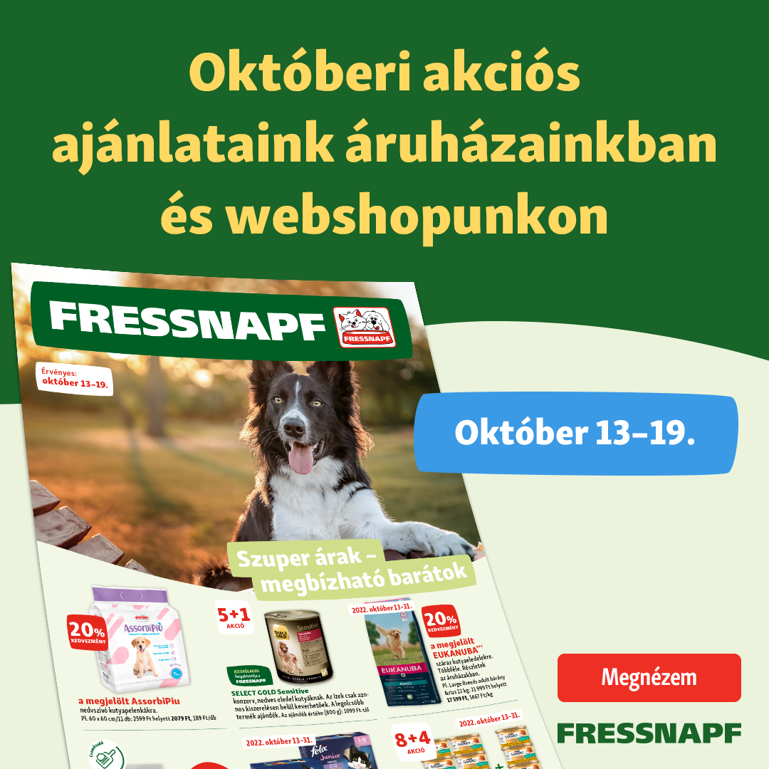 Őszi Fressnapf akciók a Savoya Parkban
