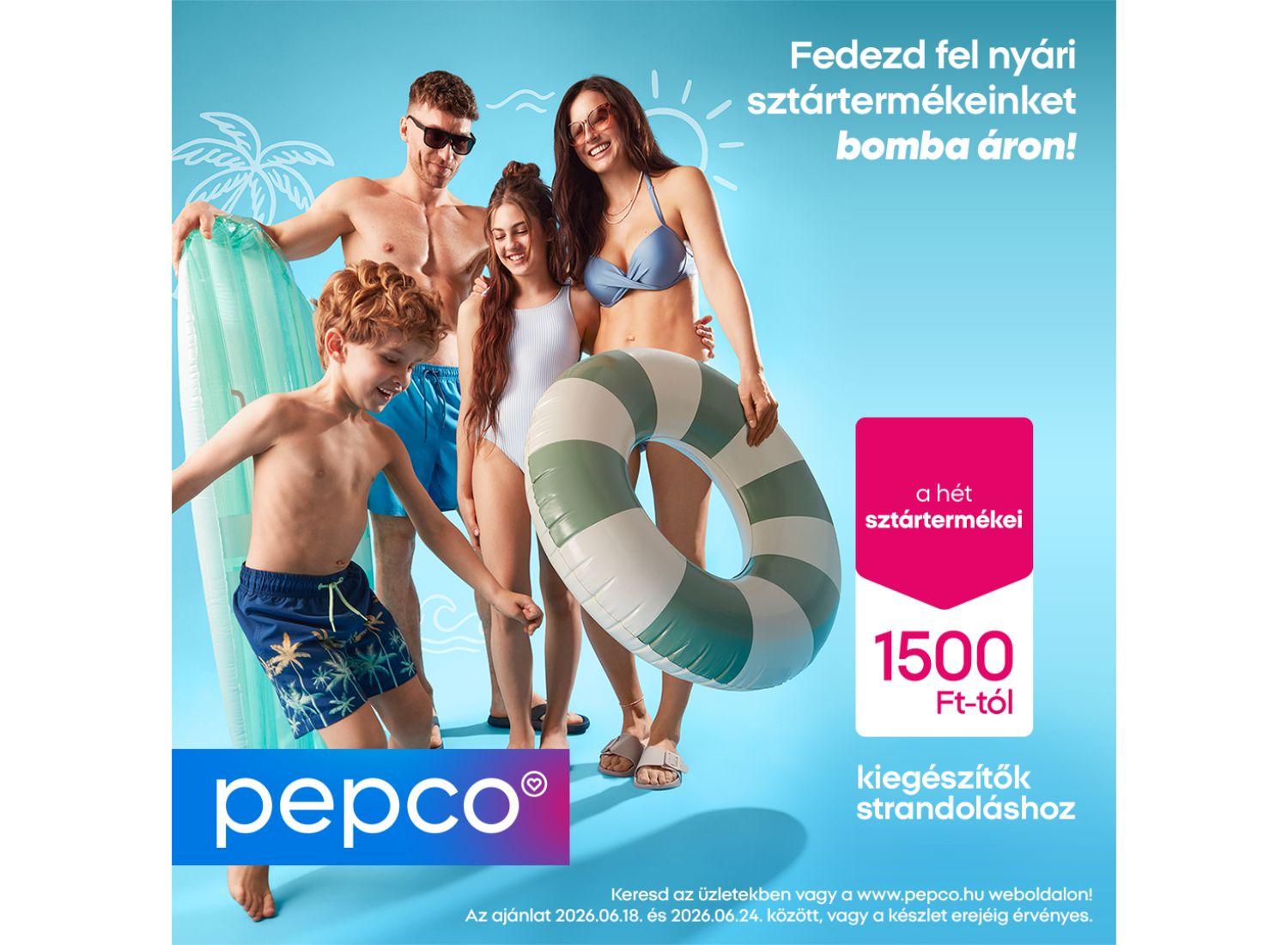Strandcuccok verhetetlen áron a Savoya Park Pepco üzletében