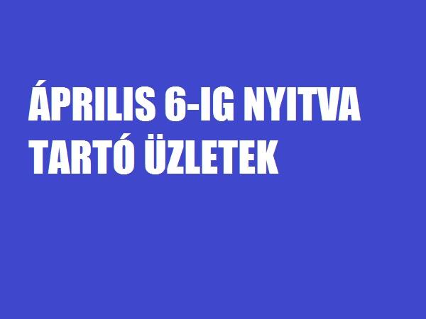 Április 6-ig nyitva tartó üzletek a Savoya Parkban