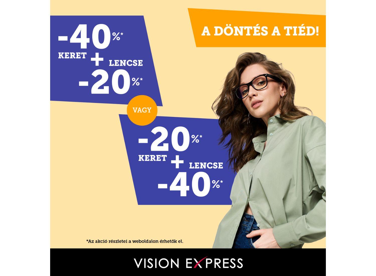A döntés a tiéd: válassz akciót a Savoya Park Vision Express üzletében!